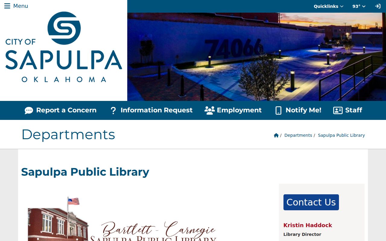 Sapulpa city directory genealogy resources at Bartlett-Carnegie Public Library